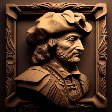 3D model Rembrandt van Rijn (STL)